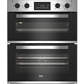 Beko CTFY22309X 59.4Cm Built Under Electric Double Oven - Stainless Steel