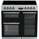 Beko KDVC90X 90Cm Ceramic Range Cooker - Stainless Steel
