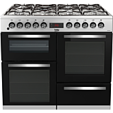 Beko KDVF100X 100Cm Dual Fuel Range Cooker - Stainless Steel