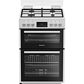 Blomberg GGRN655W 60cm Double Oven Gas Cooker with Gas Hob - White