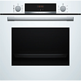 Bosch HQA534BW3B Series 4 Built-In Oven With Added Steam Function - White