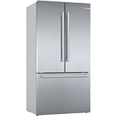 Bosch KFF96PIEP Series 8 French Door Bottom Freezer, Multi Door 183 X 90.5 Cm Brushed Steel Anti-Fingerprint