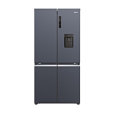 Haier HCR5919EHMB 90Cm Freestanding American Fridge Freezer - Brushed Black