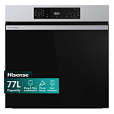 Hisense BI622AXPGUK 59.5Cm Built In Electric Single Oven - Black + Stainless Steel