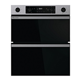 Hisense BUD714221CX 594cm Built Under Electric Double Oven - Black & Stainless Steel
