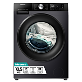 Hisense WF3S1043BB3 10.5Kg 1400 Spin Steam Washing Machine - Black