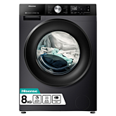 Hisense WF3S8043BB3 8Kg 1400 Spin Washing Machine - Black