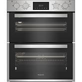 Hotpoint DUH12D1IX Built Under Electric Fan Oven 48L / 38L - Stainless Steel with Telescopic Shelf