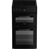 Hotpoint HDE5VDCB 50Cm Cermic Cooker - Black
