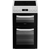 Hotpoint HDE5VDCW 50Cm Ceramic Cooker - White