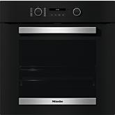 Miele H 2465 BP 59.5cm Built In Electric Single Oven - Black & Stainless Steel