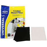 Cooker Hood Grease Paper & Carbon Filter Kit : Grease Filter 1140x470mm / Charcoal Filter 570x470mm ; CUT TO SIZE