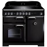 Rangemaster CDL100EIBL/C 100 Cm Electric Induction Classic Deluxe - With Chrome Trim