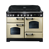 Rangemaster EX-CDL110EICR/C 110 Cm Electric Induction Classic Deluxe - Cream With Chrome Trim