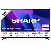 Sharp 4T-C70FN2KL2AB 70" 4K Ultra HD Led Smart TV With Google Assist