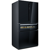 Siemens KF96RSBEA Iq700 French Door Bottom Glass 183 X 90.5 Cm - Black