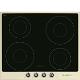 Smeg SI964PM Retro Style 4 Ring Induction Hob Hard Wired With Cream Frame