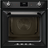 Smeg SOP6900TN Retro Style Pyrolytic Self Cleaning Single Oven - Black