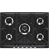 Smeg SR975NGH Retro Style 5 Ring Gas Hob - Black