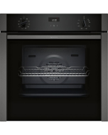 Neff B3ACE4HG0B Hide + Slide Built In Single Oven - Black With Graphite Trim