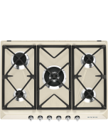 Smeg SR975PGH Retro Style 5 Ring Gas Hob - Cream