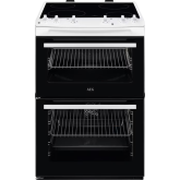 AEG CCX6501ACW Double Oven With Ceramic Top - White
