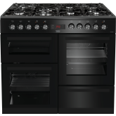Beko KDVF100K 100Cm Dual Fuel Cooker - Black