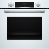 Bosch HQA534BW3B Series 4 Built-In Oven With Added Steam Function - White