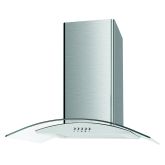 CATA UBSCG60SS 60Cm Curved Glass Cooker Hood