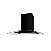 CATA UBSCG90BK 90Cm Curved Glass Cooker Hood