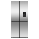 Fisher and Paykel RF500QNUX1 79Cm Wifi Connected Plumbed Quad Door Frost Free Fridge Freezer - Stainless Steel