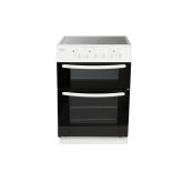 Haden HE60DOMW 60Cm Double Oven Electric Cooker With Ceramic Hob - White