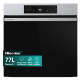 Hisense BI622AXPGUK 59.5Cm Built In Electric Single Oven - Black + Stainless Steel