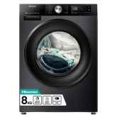 Hisense WF3S8043BB3 8Kg 1400 Spin Washing Machine - Black