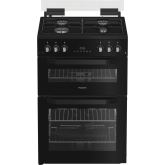 Hotpoint HDG6GDCB1 60Cm Gas Cooker With A Double Oven