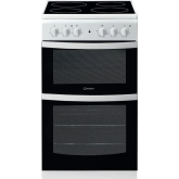 Indesit ID5V92KMW/UK 50Cm Twin Cavity Cooker - White