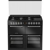 Leisure CC100F521K 100Cm Dual Fuel Range Cooker With Glass Top Lid - Black