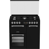 Leisure CC90F531K 90Cm Dual Fuel Range Cooker With Glass Top Lid - Black
