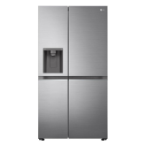 LG GSLV71PZTD 91.3Cm Frost Free American Style Fridge Freezer - Shiny Steel - Non plumbed