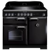 Rangemaster CDL100EIBL/C 100 Cm Electric Induction Classic Deluxe - With Chrome Trim