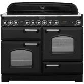Rangemaster Classic Deluxe 110 Electric Ceramic - With Chrome Trim