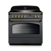 Rangemaster CLAS90FXEISL/B Classic Fx 90 Induction With Brass Trim