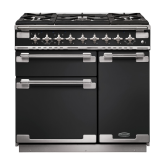 Rangemaster ELS90DFFCB/ 90 Cm Elise Dual Fuel - Charcoal Black