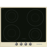 Smeg SI964PM Retro Style 4 Ring Induction Hob Hard Wired With Cream Frame