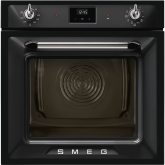 Smeg SOP6900TN Retro Style Pyrolytic Self Cleaning Single Oven - Black