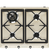 Smeg SR964PGH Retro Style 4 Ring Gas Hob - Cream
