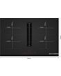 PVQ81AH26E Series 6, Induction hob with integrated ventilation system, 80 cm, Matt black