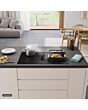 PVQ81AH26E Series 6, Induction hob with integrated ventilation system, 80 cm, Matt black