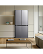 Fridgemaster MQ79395ES 79.4cm 65/35 Total No Frost American Fridge Freezer - Silver