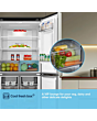 Fridgemaster MQ79395ES 79.4cm 65/35 Total No Frost American Fridge Freezer - Silver